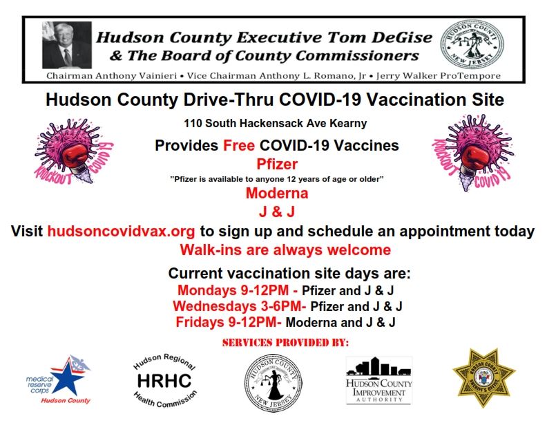 Hudson County COVID 19 vaccination Flyer  Eng-Sp 6-2021_001