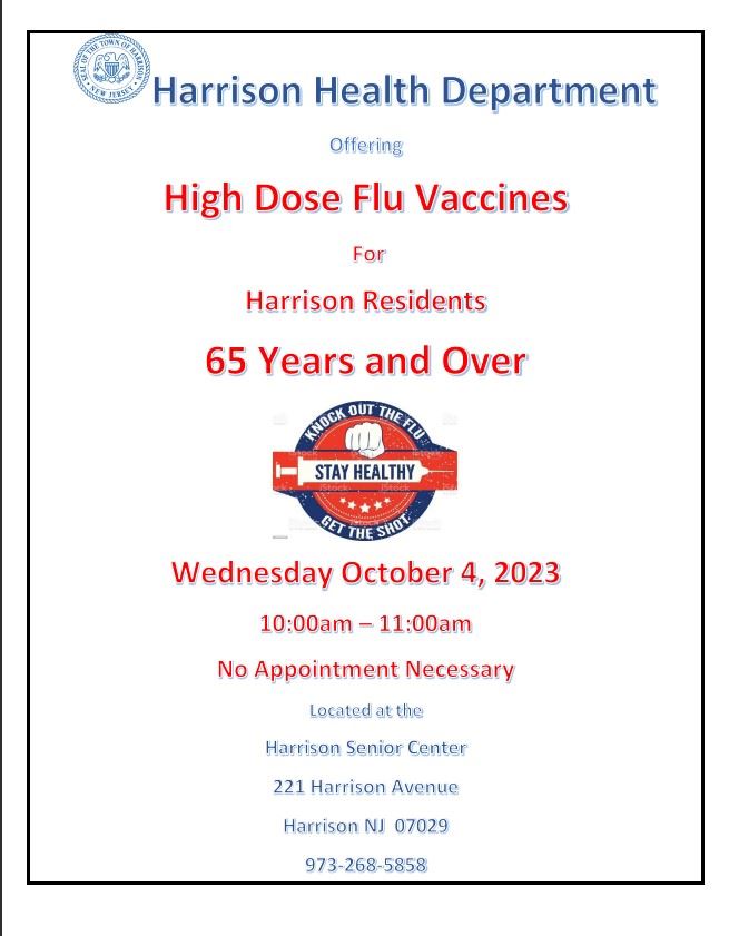 HIGH DOSE FLU VACCINES 10-04-23