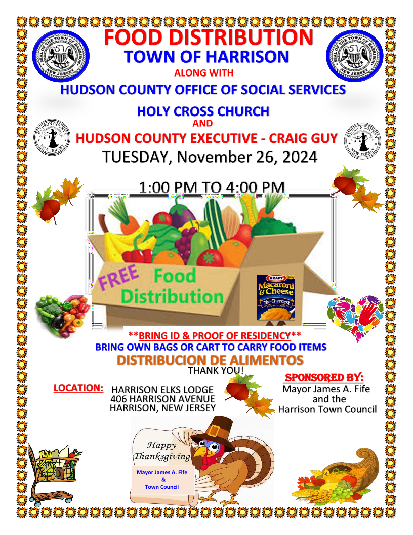 Harrison Food Distribution on November 26