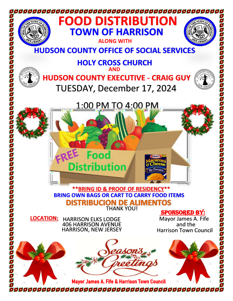 Harrison Food Distribution on December 17