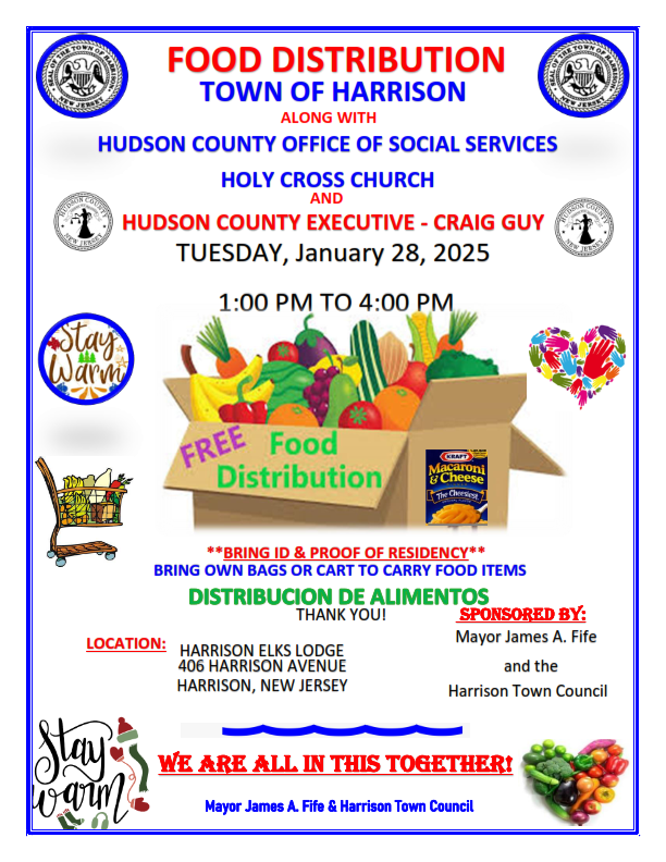 Harrison Food Distribution on January 28 2025