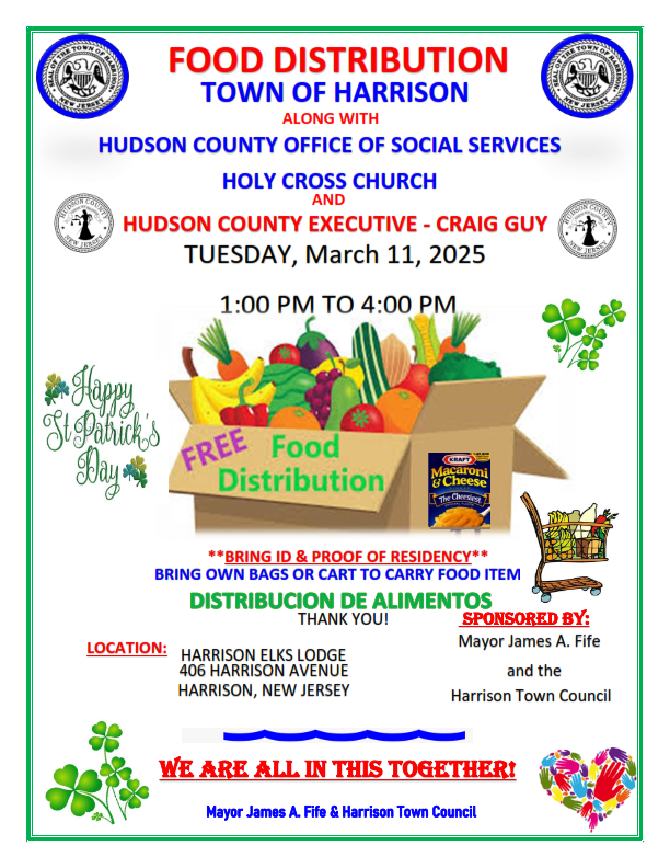 Harrison Food Distribution March 11 2025