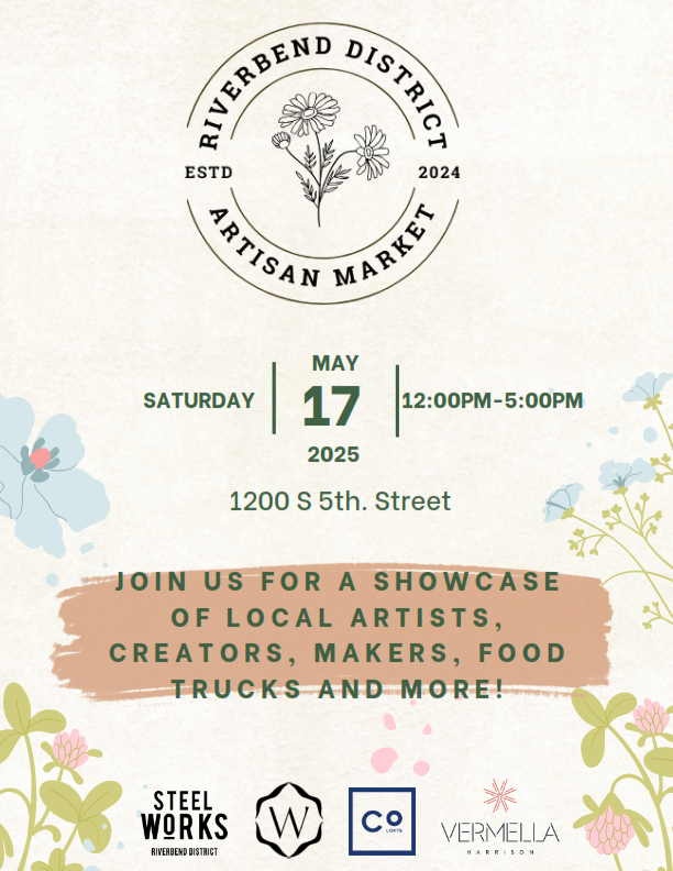 Harrison Riverbend Districk Artisan Market on May 17 2025 