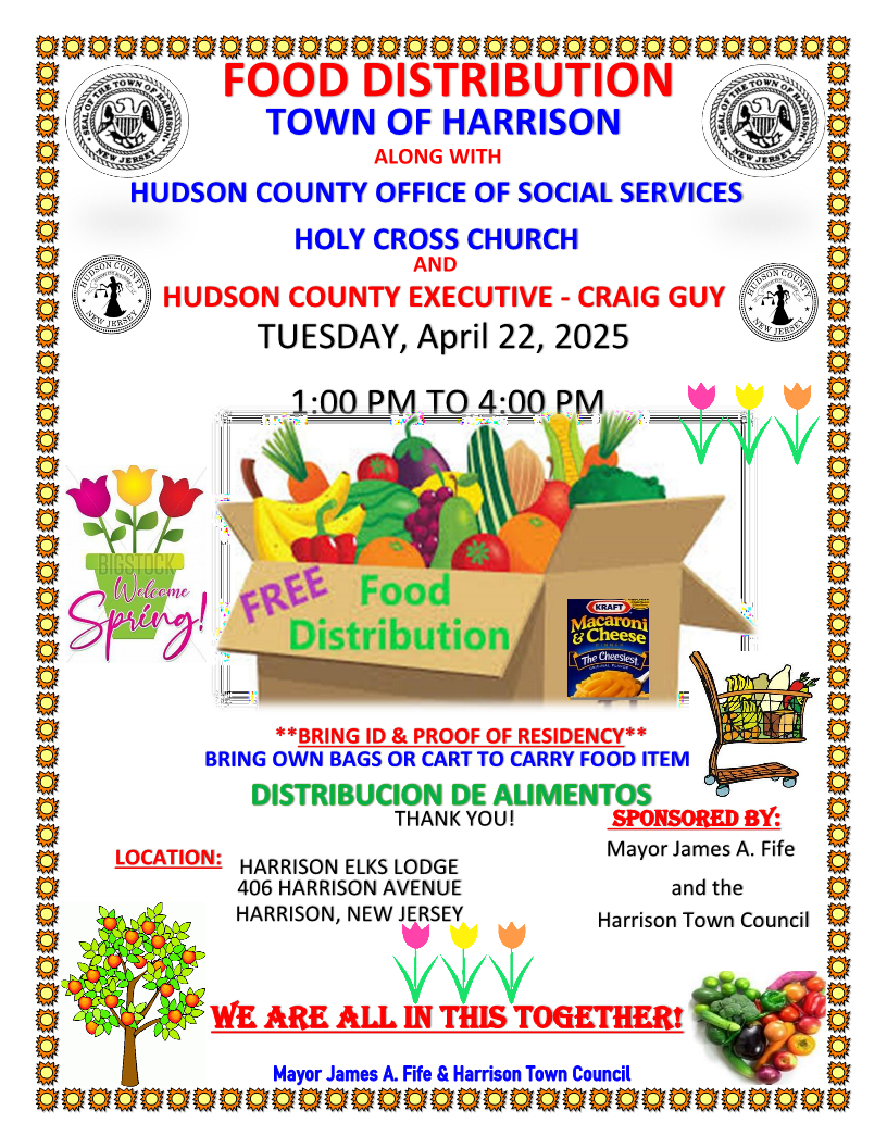 Harrison Food Distribution April 22 2025