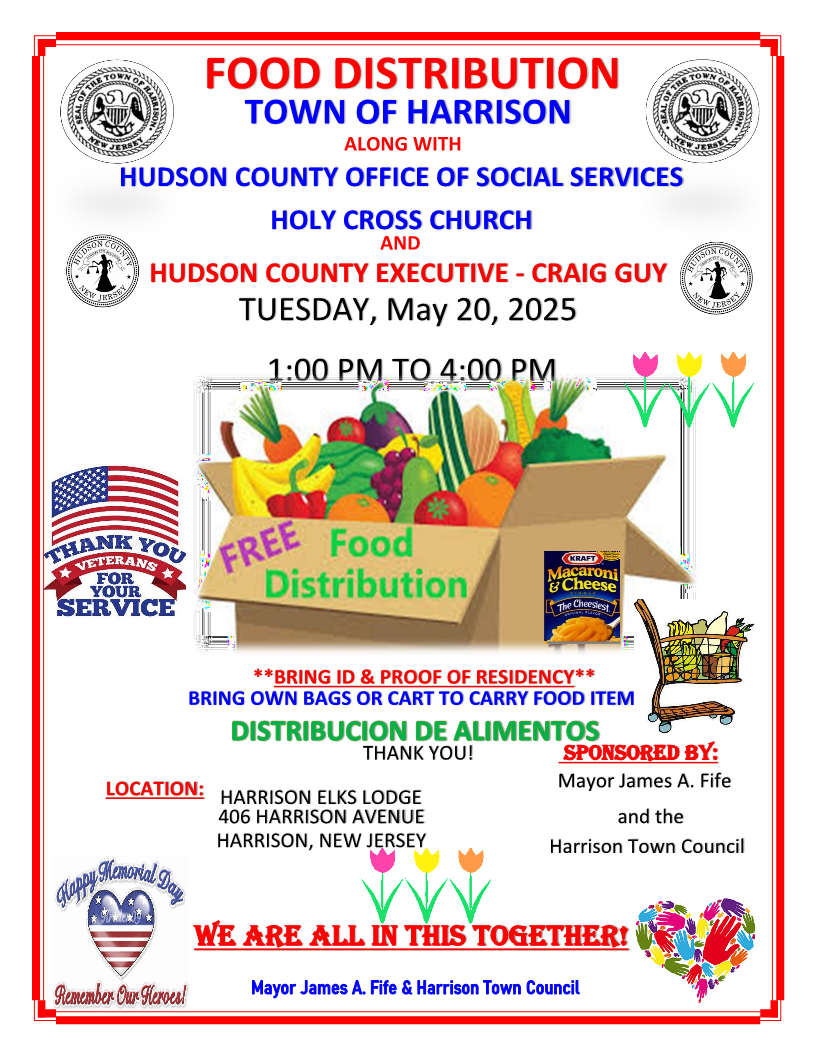 Harrison Food Distribution May 20 2025