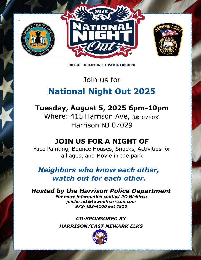 Harrison Police National Night Out August 5 2025