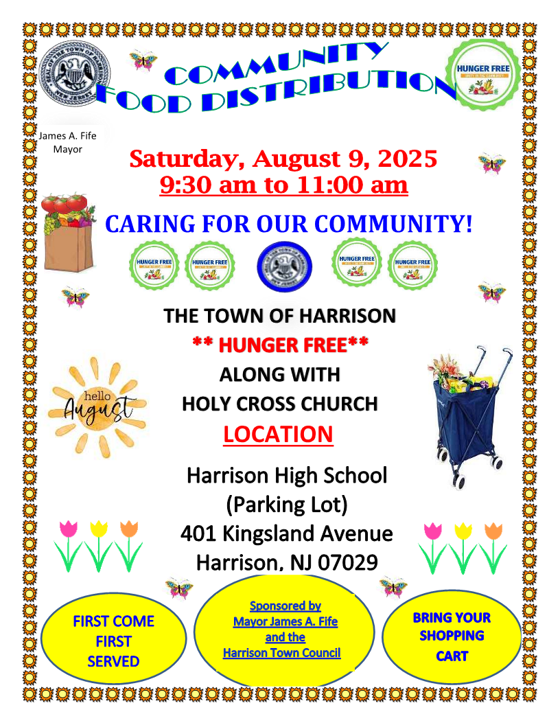 Harrison Food Distribution August 9 2025