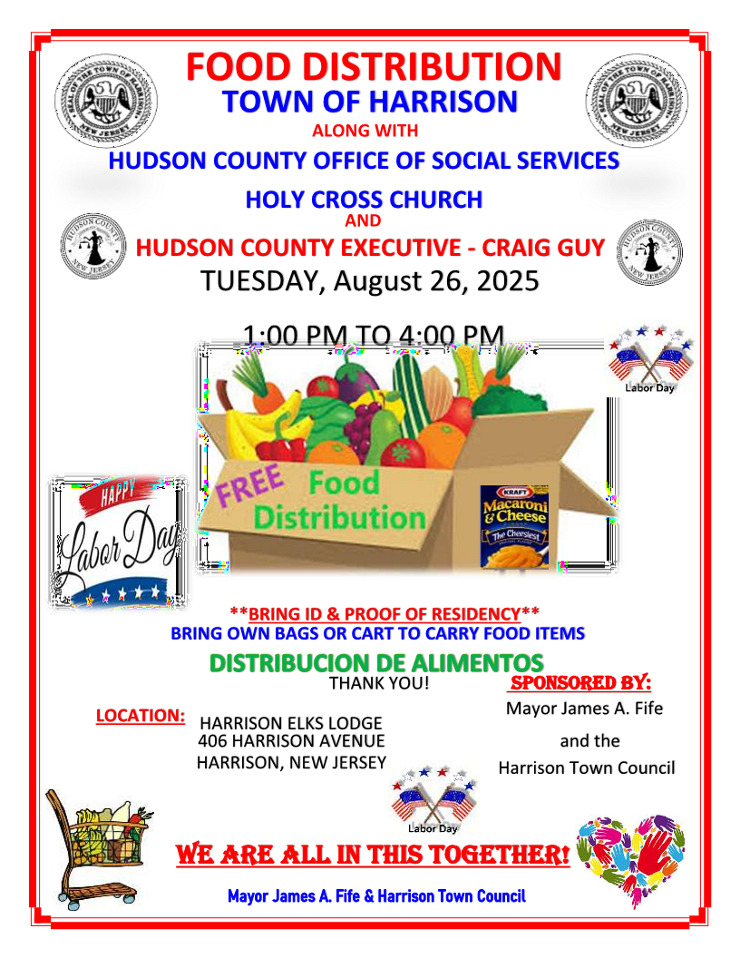 Harrison Food Distribution August 26 2025