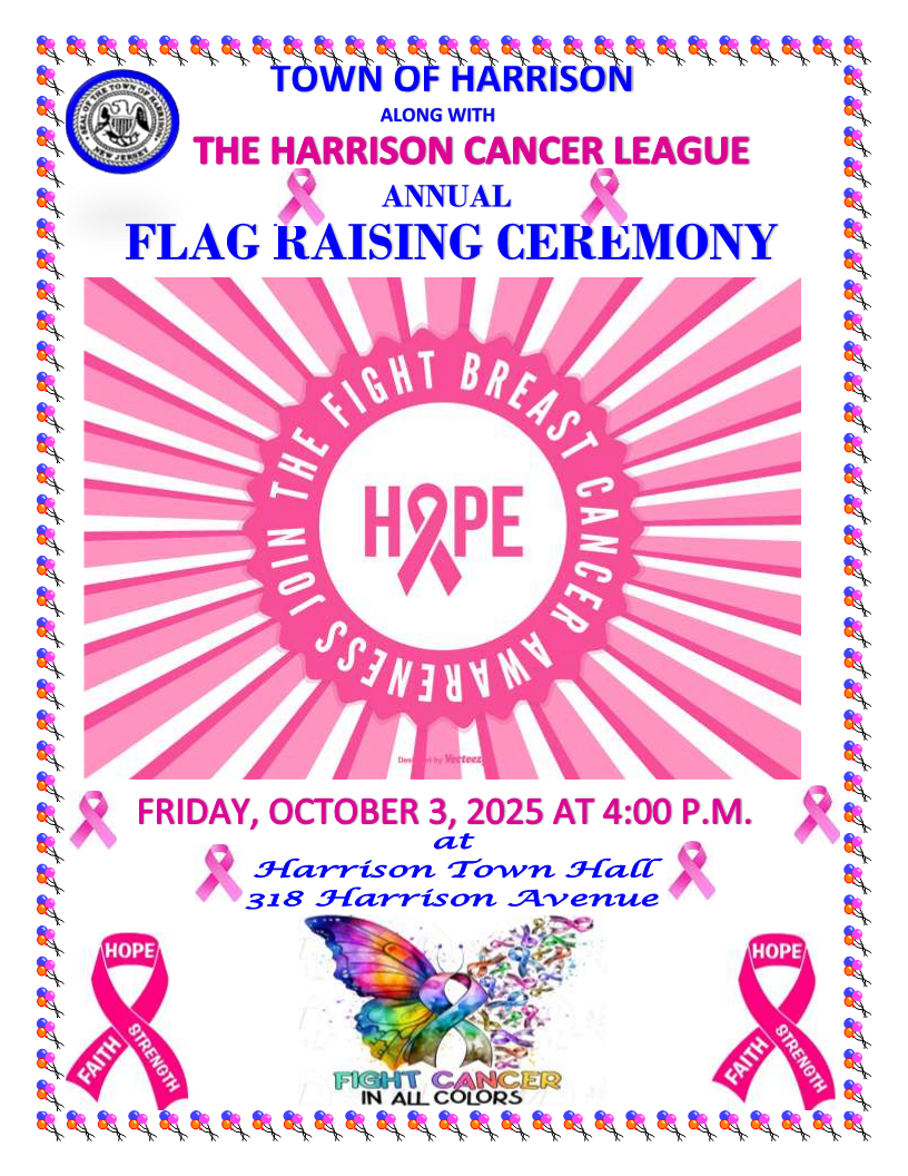 Harrison Cancer League Flag Raising Oct 3 2025